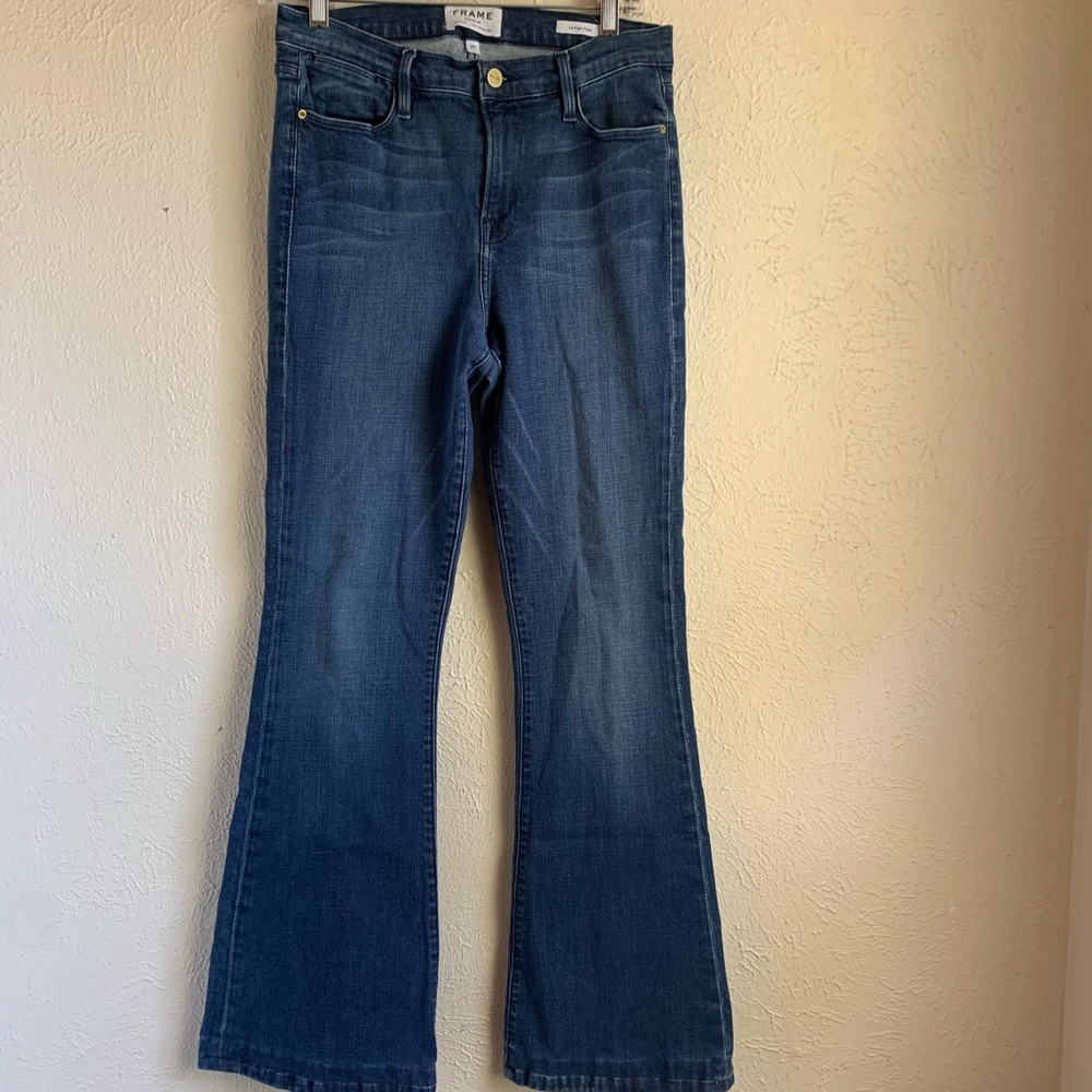 FRAME DENIM | Le High Flare Jean in Riverdale - Picture 1 of 6
